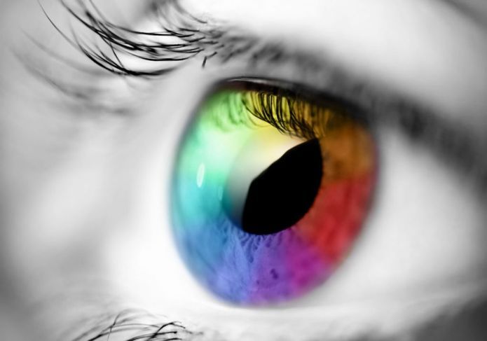 目は私たちのために色を解釈します