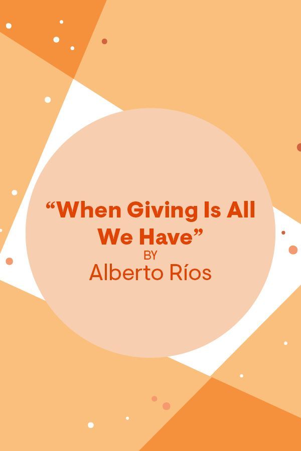 zahvalna pesem Alberta Riosa